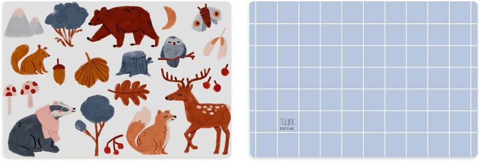 Kleines Schneidebrett Waldtiere