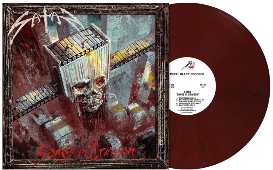 Satan - Songs in Crimson (Dark Crimson Red Marbled Vinyl, LP)