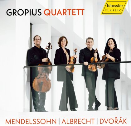 Gropius Quartett, Felix Mendelssohn-Bartholdy (1809-1847), Georg Alexander Albrecht & Antonin Dvorák (1841-1904) - Gropius Quartett - Mendelssohn Albrecht & Dvorak