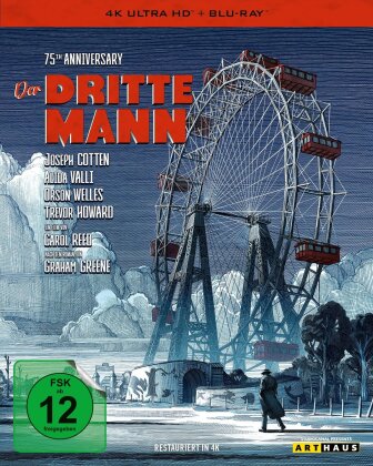 Der dritte Mann (1949) (75th Anniversary Edition, s/w, 4K Ultra HD + DVD)