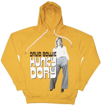 David Bowie Unisex Pullover Hoodie - Hunky Dory 2 (Mustard Yellow)