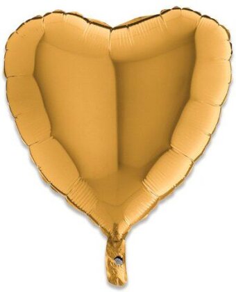 Folienballon Herz gold