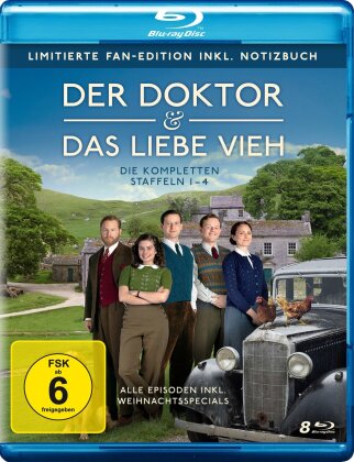 Der Doktor und das liebe Vieh - Staffel 1-4 (+ Notizbuch, Fan Edition, Edizione Limitata, 8 Blu-ray)