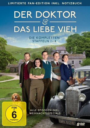 Der Doktor und das liebe Vieh - Staffel 1-4 (+ Notizbuch, Fan Edition, Limited Edition, 8 DVDs)