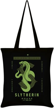 Harry Potter Slytherin House Black Tote Bag