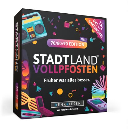 DENKRIESEN - STADT LAND VOLLPFOSTEN® - Das Kartenspiel - 70/80/90 EDITION - "Früher war alles besser."