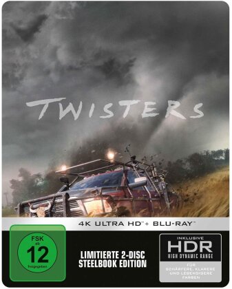 Twisters (2024) (Édition Limitée, Steelbook, 4K Ultra HD + Blu-ray)