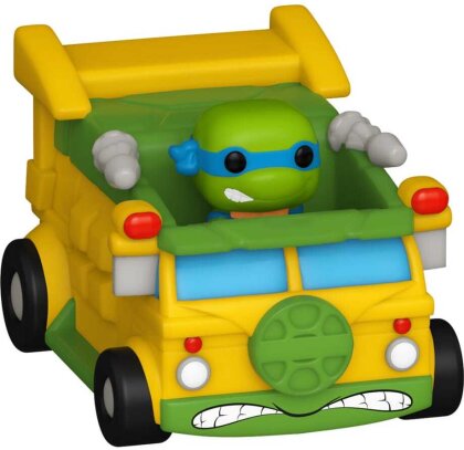 Teenage Mutant Ninja Turtles POP! Rides Vinyl Figur Leonardo w/Van 2,5 cm