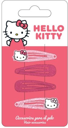 Set de 4 Barrettes Pailletées - Hello Kitty - Hello Kitty