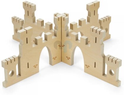 Steckbare Holz Burg Spiel-Kulisse - TickIt