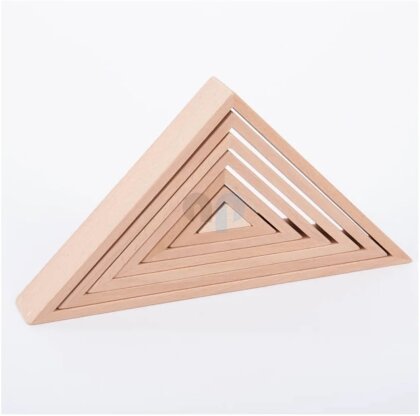 Set mit 7 Dreiecken aus Holz (Naturfarbig) - TickIt