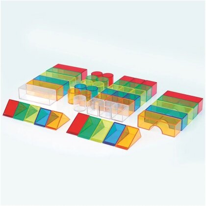 Set di 50 blocchi acrilici diversi e colorati - TickIt