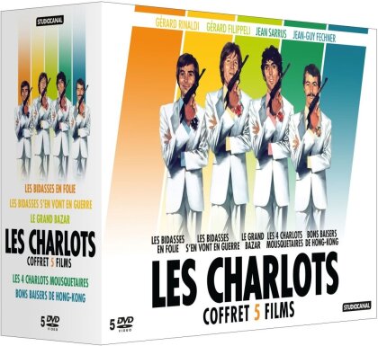 Les Charlots - Les bidasses en folie / Le grand bazar / Les quatre Charlots mousquetaires / Les bidasses s’en vont en guerre / Bons baisers de Hong-Kong (5 DVD)