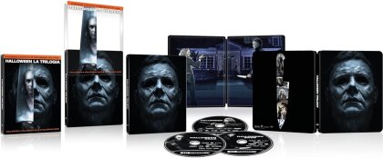 Halloween - La Trilogia - Halloween (2018) / Halloween Kills (2021) / Halloween Ends (2022) (Édition Limitée, Steelbook, 3 4K Ultra HDs)