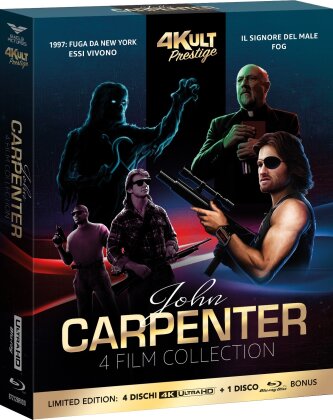 John Carpenter - 4 Film Collection (4Kult Prestige, Limited Edition, 4 4K Ultra HDs + Blu-ray)