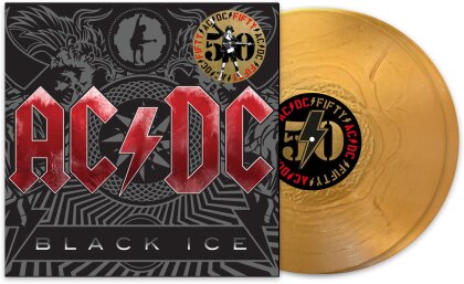 AC/DC - Black Ice (2024 Reissue, 50 Years Of Rock And Roll, Sony, Gold Nugget Vinyl, 2 LPs)