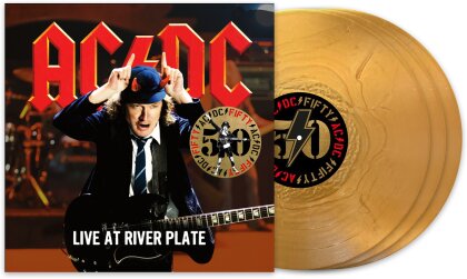 AC/DC - Live At River Plate (2024 Reissue, 50 Years Of Rock And Roll, Sony, Gold Nugget Vinyl, 3 LPs)