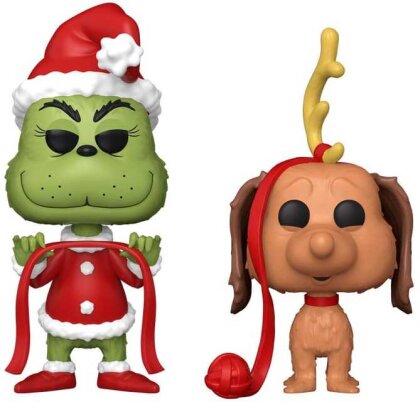 The Grinch(Anniversary) POP! Books Vinyl Figuren 2er-Pack Grinch w/ Max 2PK 9 cm