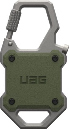 UAG Monarch Holder for Apple AirTag - olive drab/silver
