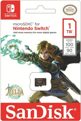 SanDisk - Carte mémoire microSDXC UHS-I 1 To Edition Zelda pour Nintendo Switch, Switch Lite et Switch OLED