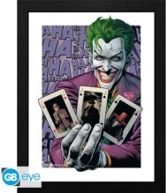 Dc Comics - Dc Comics Batman The Joker Haha Cards 30 X 40Cm Framed Collector Print