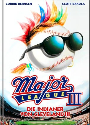 Major League 3 - Die Indianer von Cleveland 3 (1998) (Cover B, Limited Edition, Mediabook, Uncut, Blu-ray + DVD)