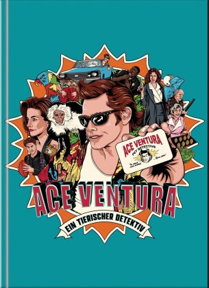 Ace Ventura - Ein tierischer Detektiv (1994) (Cover B, Limited Edition, Mediabook, 2 Blu-rays)