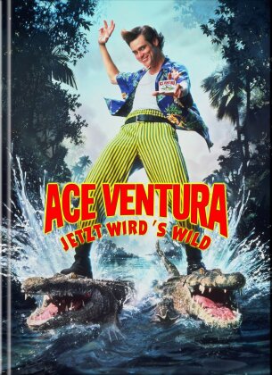 Ace Ventura 2 - Jetzt wird's wild (1995) (Cover A, Édition Limitée, Mediabook, Blu-ray + DVD)