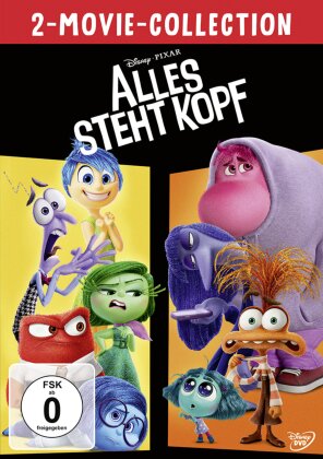 Alles steht Kopf (2015) Alles steht Kopf 2 (2024) - 2-Movie-Collection (2 DVDs)