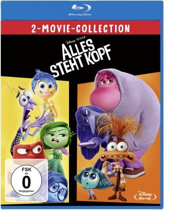 Alles steht Kopf (2015) / Alles steht Kopf 2 (2024) - 2-Movie-Collection (2 Blu-rays)