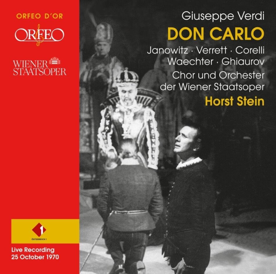 Orchester der Wiener Staatsoper & Giuseppe Verdi (1813-1901) - Don Carlo - Live Recording From 1970