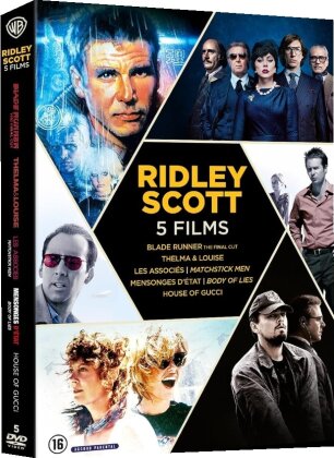 Ridley Scott - 5 Films - Blade Runner - The Final Cut / Thelma & Louise / Les Associés / Matchstick Men / Mensonges d'état / House of Gucci (5 DVD)