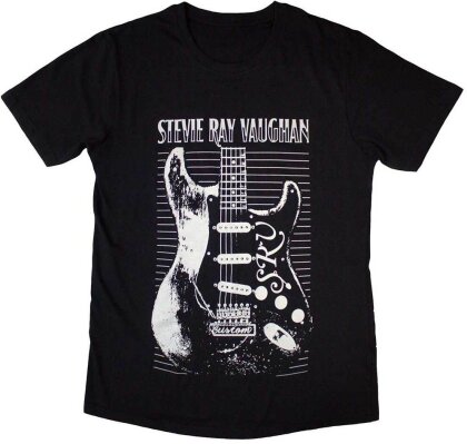 Stevie Ray Vaughan Unisex T-Shirt - Guitar (Black)