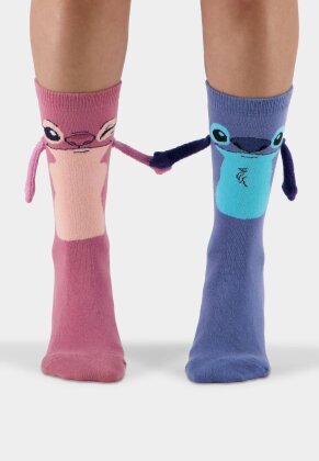Lily & Stitch - Let's Hold Hands Novelty Socks (1 pack)