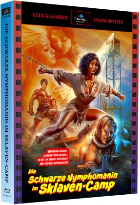 Die Schwarze Nymphomanin im Sklaven-Camp (1980) (Cover A(stro), Classique Cult UNCUT, Édition Limitée, Mediabook, Blu-ray + DVD)