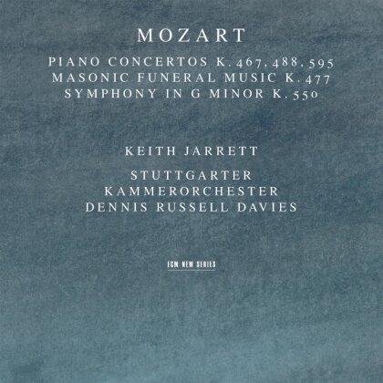 Wolfgang Amadeus Mozart (1756-1791), Dennis Russell Davies, Keith Jarrett & Stuttgarter Kammerorchester - Piano Concertos K467, 488, 595 - Masonic Funeral Music K. 477, Symphony K. 550 (2024 Reissue, Universal Japan, Japan Edition)