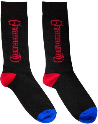 Grateful Dead Unisex Ankle Socks: Vertical Mono Logo (UK Size 6 - 11) - Taille UK Size 6 - 11