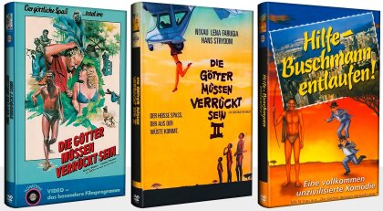 Die Götter müssen verrückt sein 1 / Die Götter müssen verrückt sein 2 / Hilfe - Buschmann entlaufen! (Grosse Hartbox, Bundle, Edizione Limitata, 3 DVD)