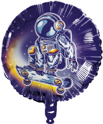 Weltraum Folienballon rund