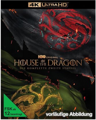 House of the Dragon (Game of Thrones) - Staffel 2 (4 4K Ultra HDs + 4 Blu-rays)