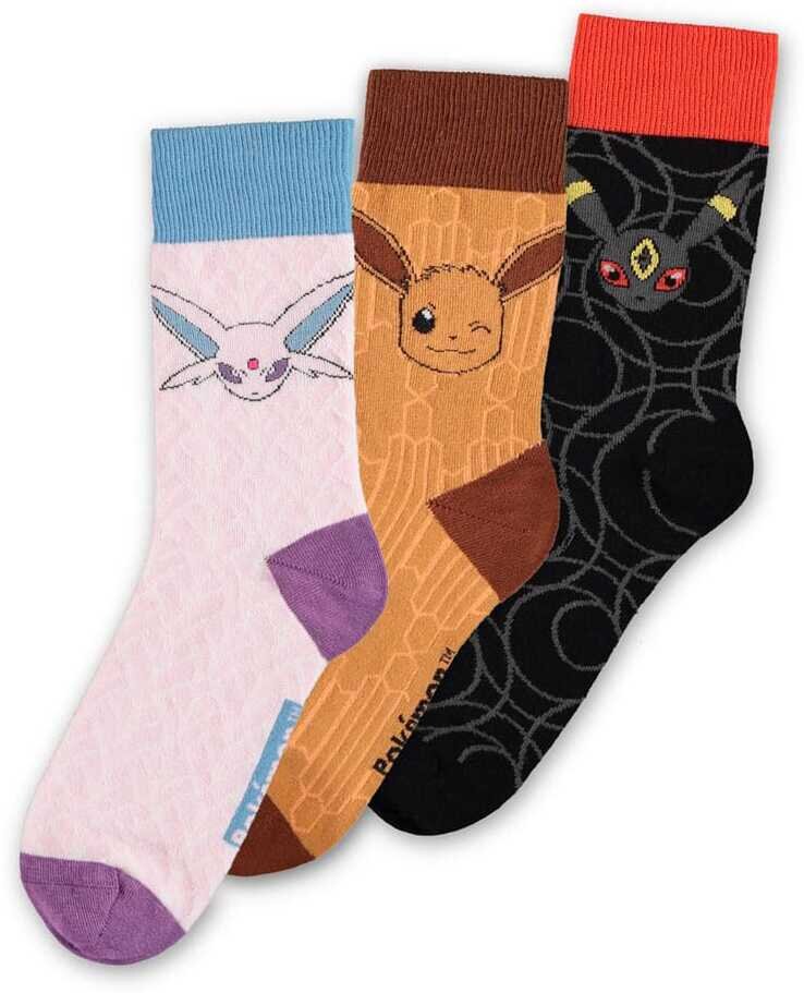 Pokémon Socken 3er-Pack Evoli Evolution 2.0 35-38