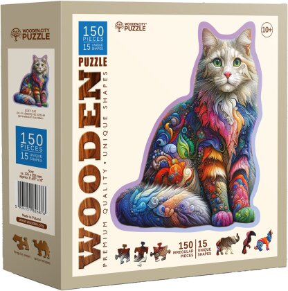 Puzzle Holz M Soft Cat - 150 Teile, aussergewöhnliche