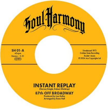 87Th Off Broadway - Instant Reply (7" Single)