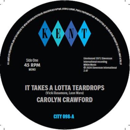 Carolyn Crawford - It Takes A Lotta Teardrops (7" Single)