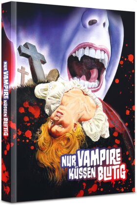 Nur Vampire küssen blutig (1971) (Cover W, Wattiert, Limited Edition, Mediabook, Blu-ray + DVD)