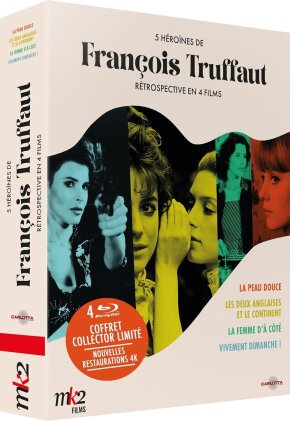 5 héroïnes de François Truffaut - La peau douce / Les deux anglaises et le continent / La femme d'à côté / Vivement dimanche ! (Édition Collector Limitée, 4 Blu-ray)