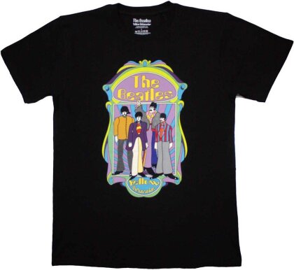 The Beatles Unisex T-Shirt - Yellow Submarine Sub Band Frame v2