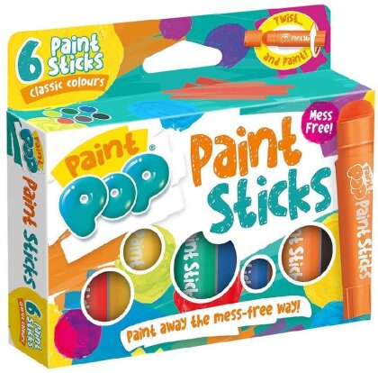 Paint Pop - Paint Sticks 6-Pack (klassische Farben)