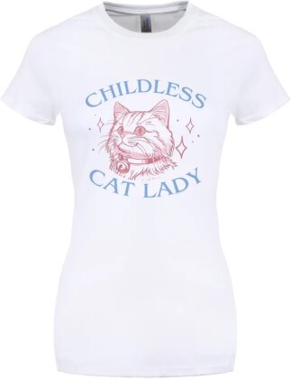 Childless Cat Lady - Ladies T-Shirt - Taille S