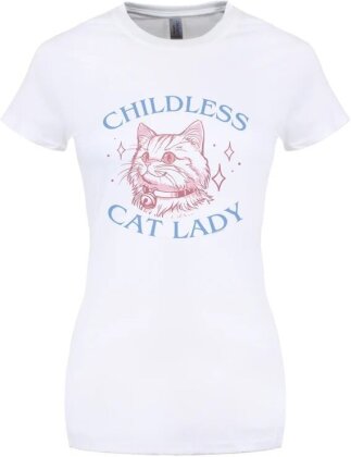 Childless Cat Lady - Ladies T-Shirt - Size M